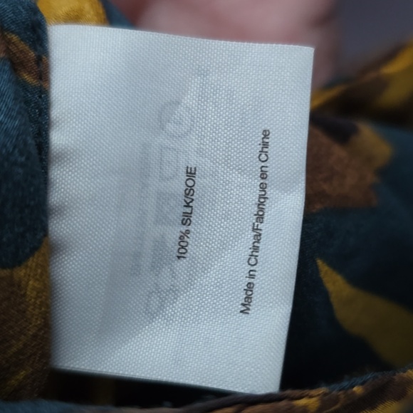 Tory Burch Silk Floral Tunic Blouse, Size 8 - Picture 12 of 12